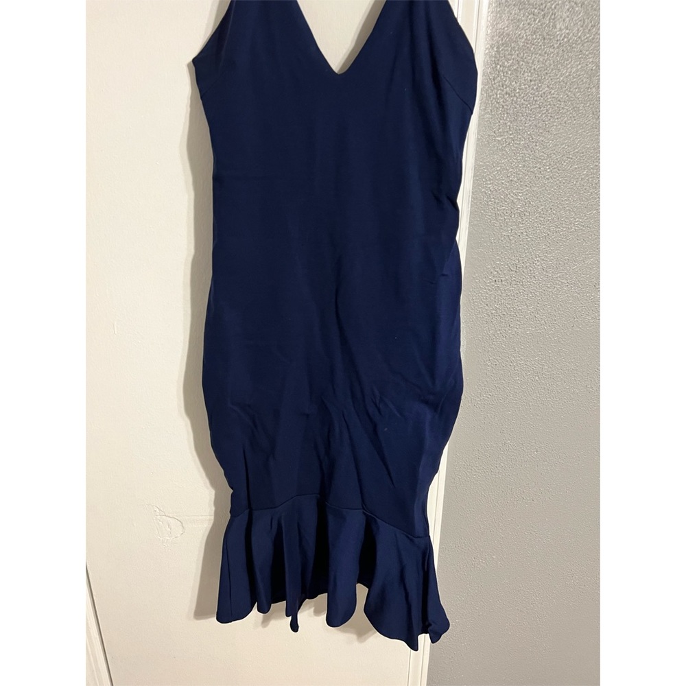 Fashionova Mermaid Spaghetti Strap V Strap MIDI Cocktail Dress